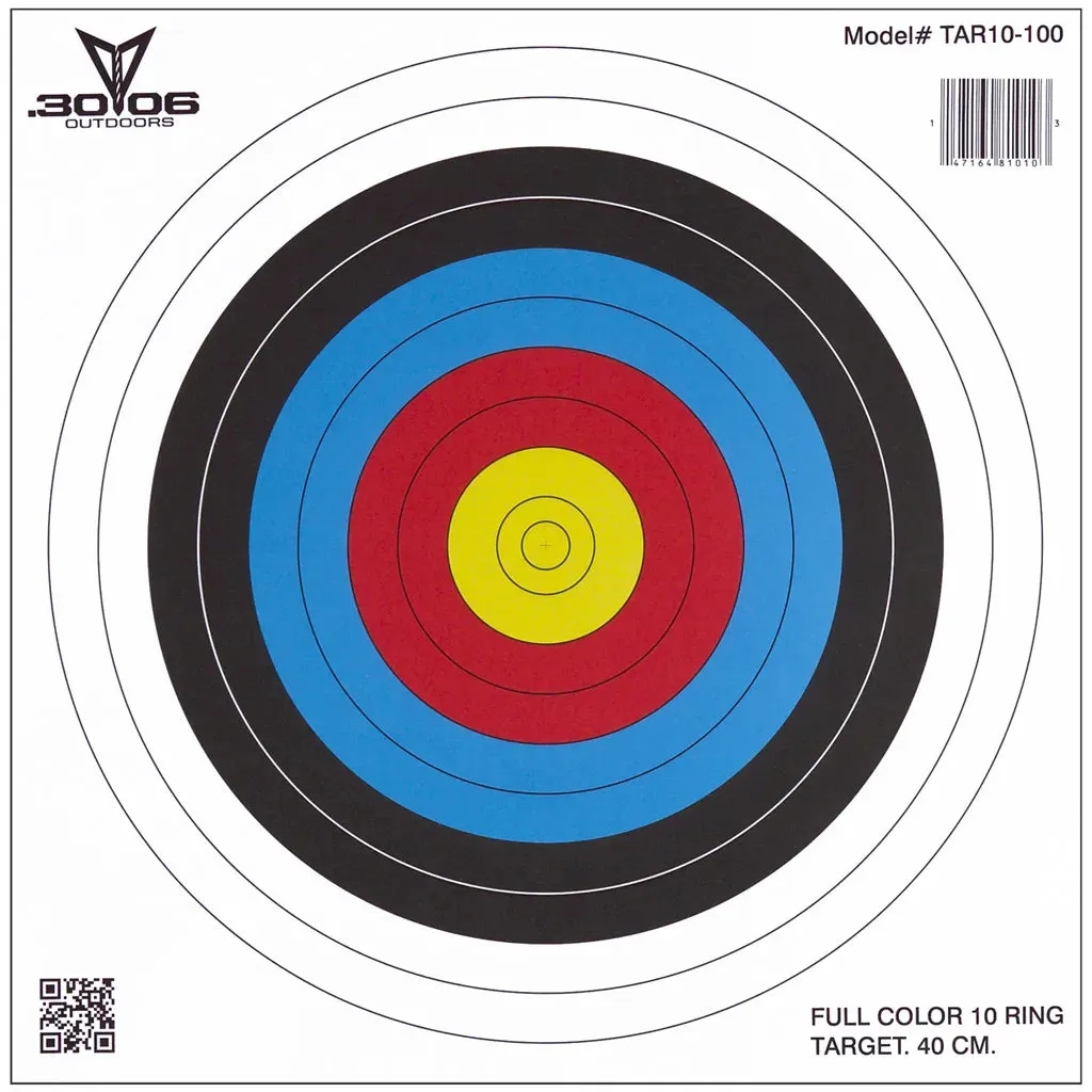 30-06 Paper Targets - 5 Color - 100 pack