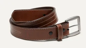 Accessory Belts - Stitched Brown