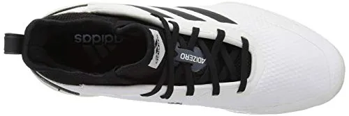 adidas Men's Adizero Afterburner V Baseball Shoe, Cloud White/Black/Black, 6.5 M US