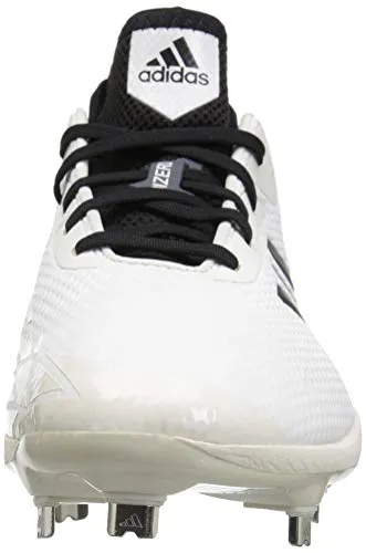 adidas Men's Adizero Afterburner V Baseball Shoe, Cloud White/Black/Black, 6.5 M US