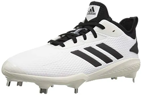 adidas Men's Adizero Afterburner V Baseball Shoe, Cloud White/Black/Black, 6.5 M US