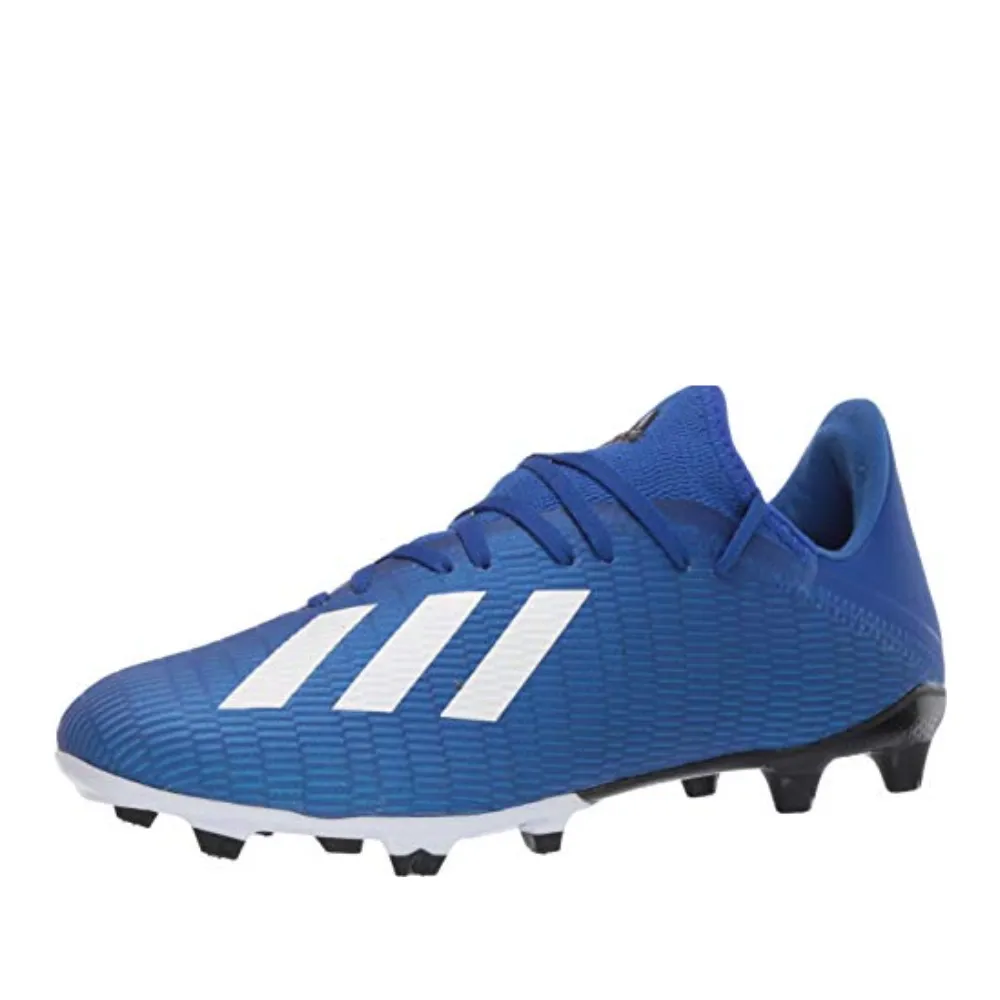 adidas Men's X 19.3 Firm Ground Boots Soccer Shoe, Team Royal Blue/FTWR White/core Black, 10.5