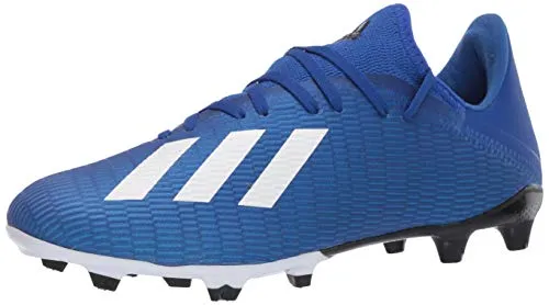 adidas Men's X 19.3 Firm Ground Boots Soccer Shoe, Team Royal Blue/FTWR White/core Black, 10.5