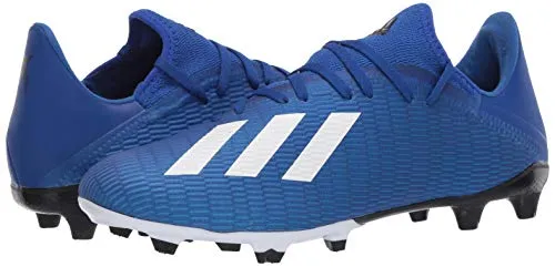 adidas Men's X 19.3 Firm Ground Boots Soccer Shoe, Team Royal Blue/FTWR White/core Black, 10.5