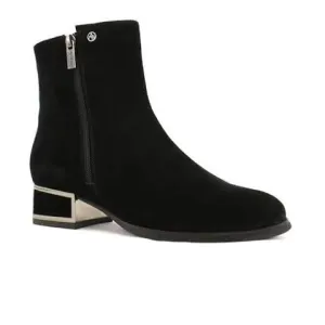 AquaDiva Darma Ankle Boot (Women)  - Black Suede