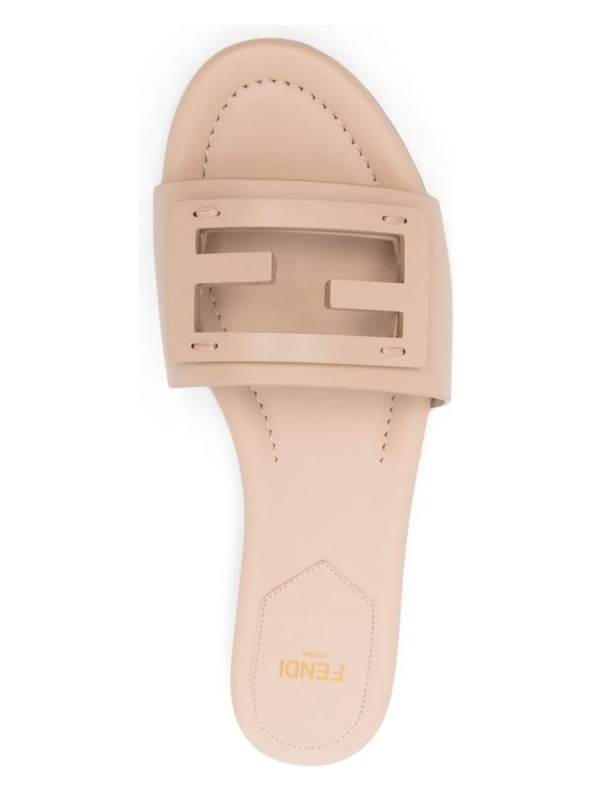 BAGUETTE LEATHER SLIDES