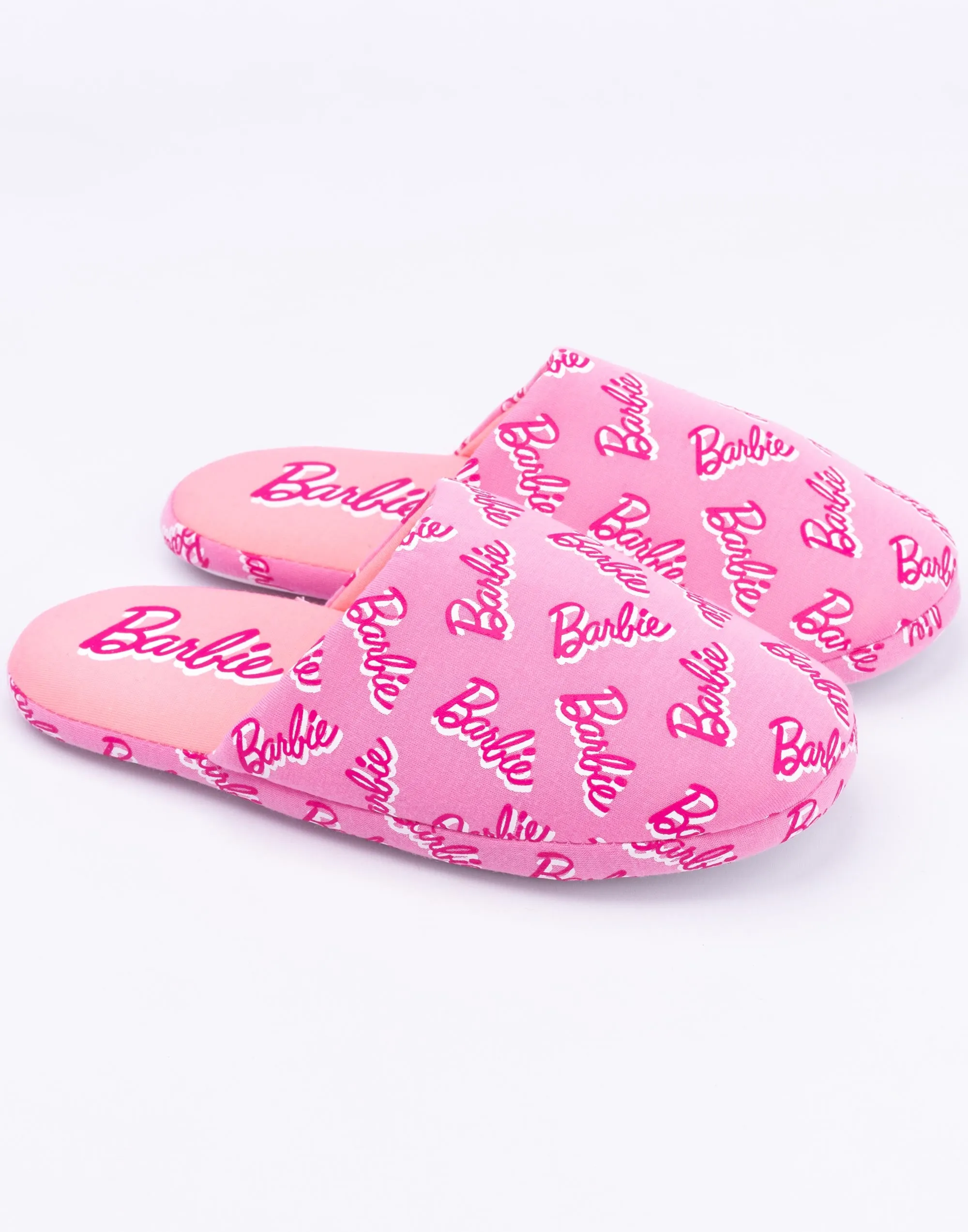 Barbie All Over Print Girl's Pink Slipper