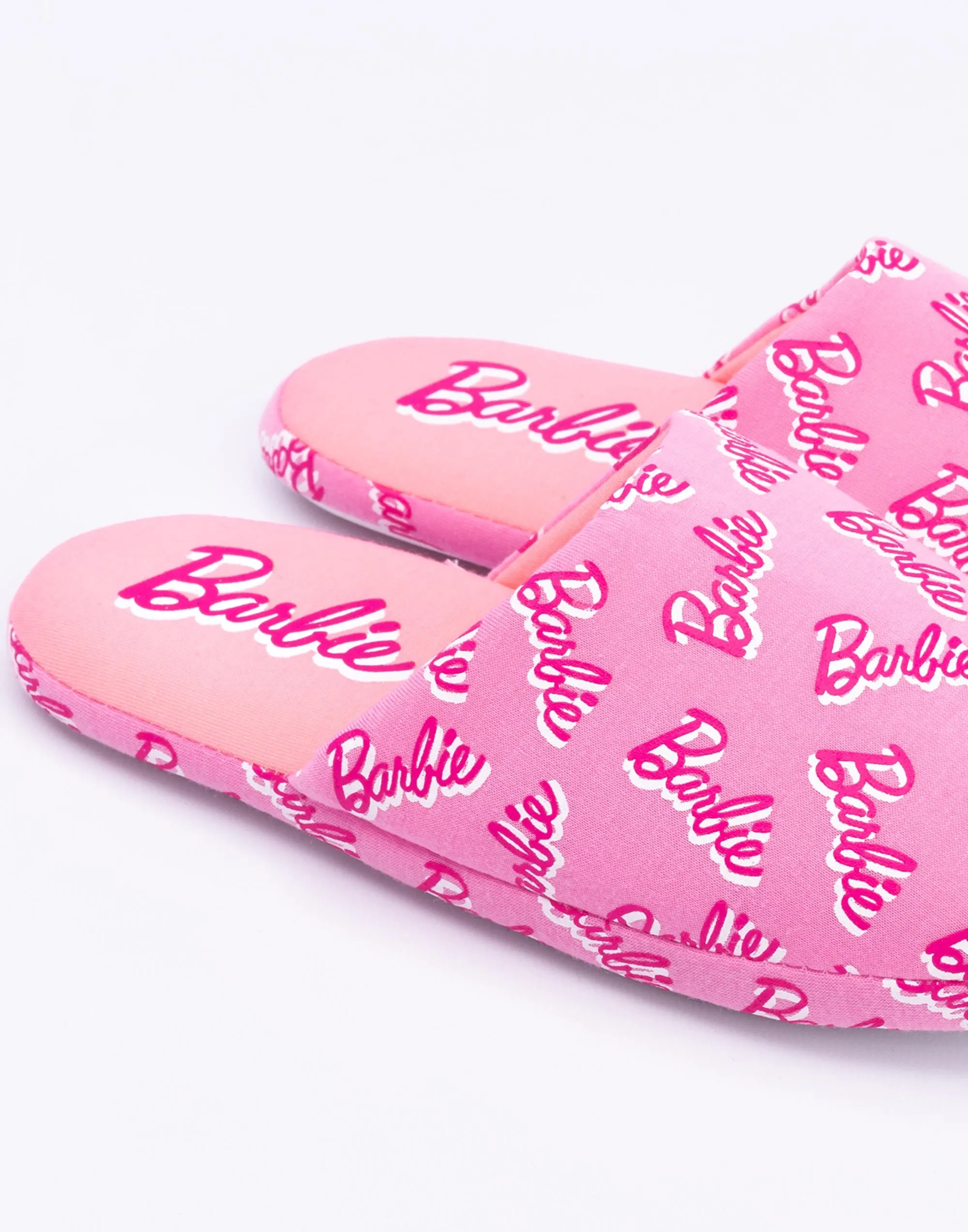 Barbie All Over Print Girl's Pink Slipper