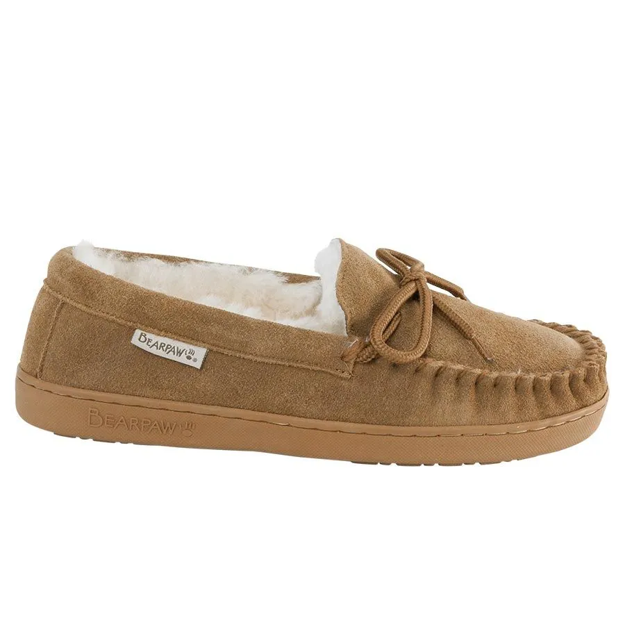 Bearpaw Men's Moc II Suede Moccasin Slipper Hickory