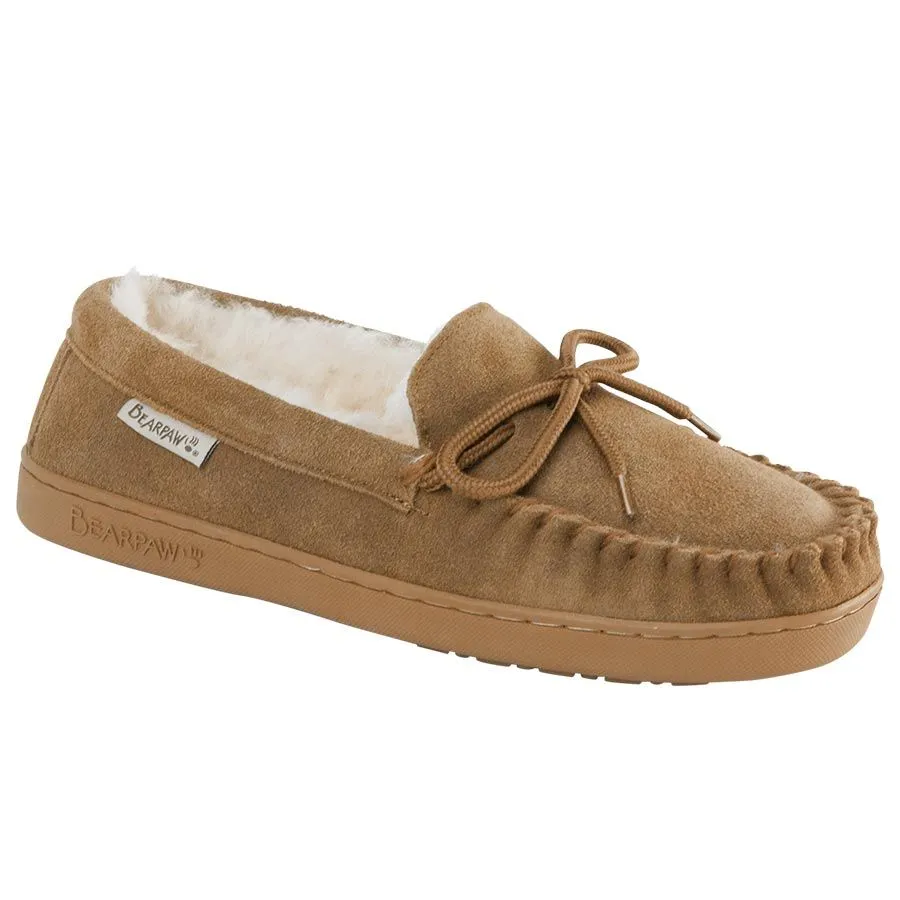 Bearpaw Men's Moc II Suede Moccasin Slipper Hickory