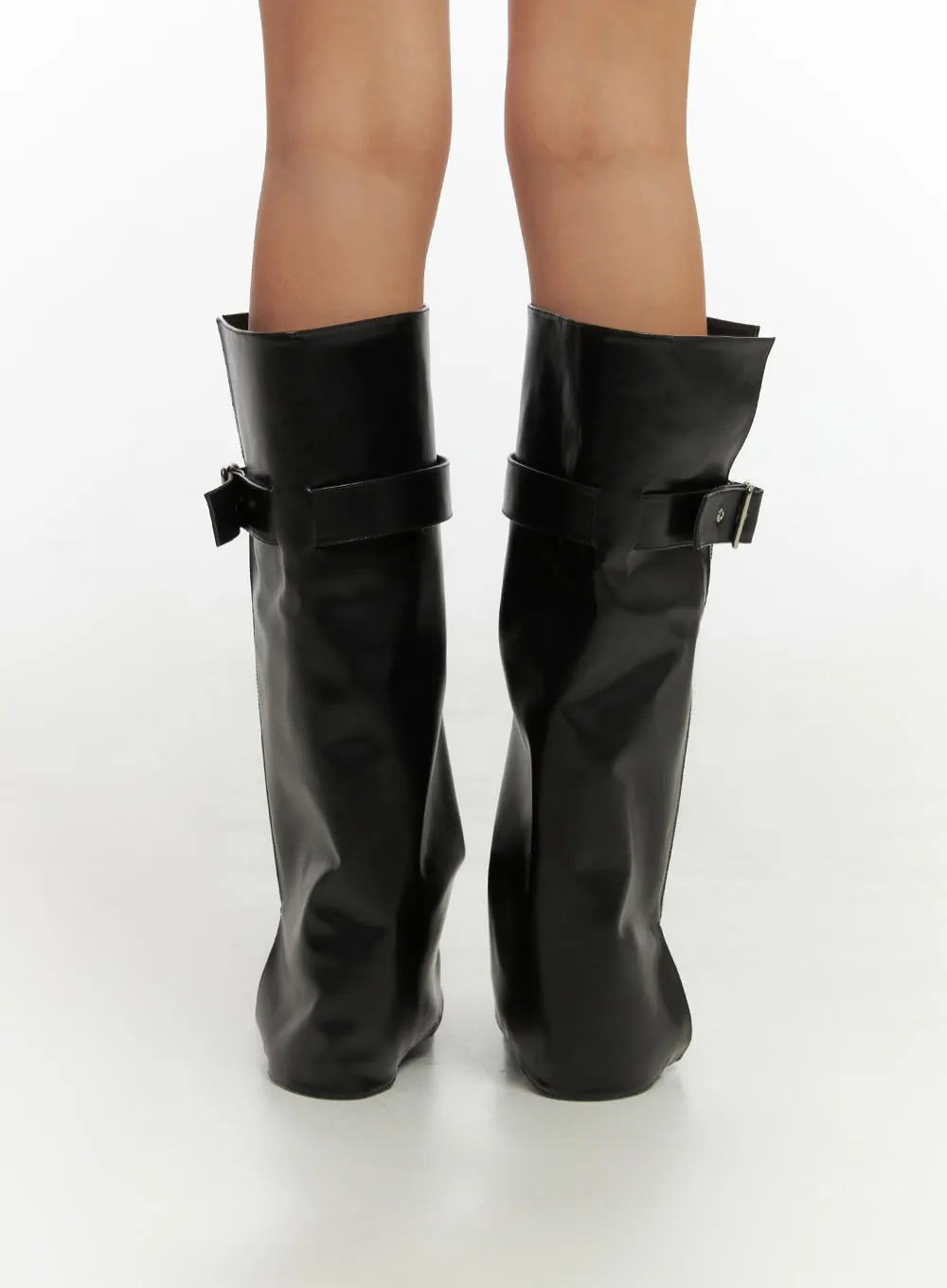 Bella Buckle Zip-Up Boots IO409