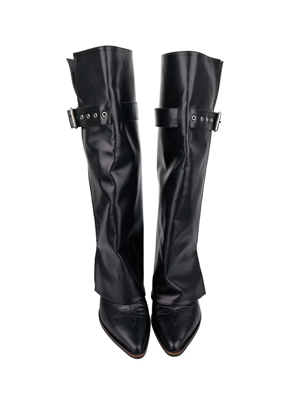 Bella Buckle Zip-Up Boots IO409