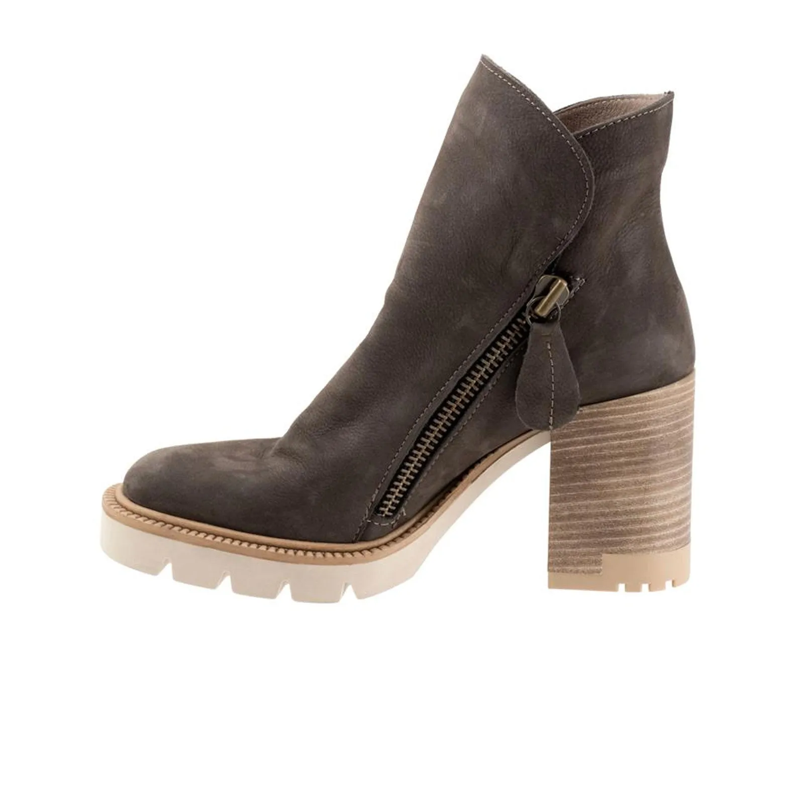 Bueno Elliott Heeled Mid Boot (Women) - Stone Nubuck