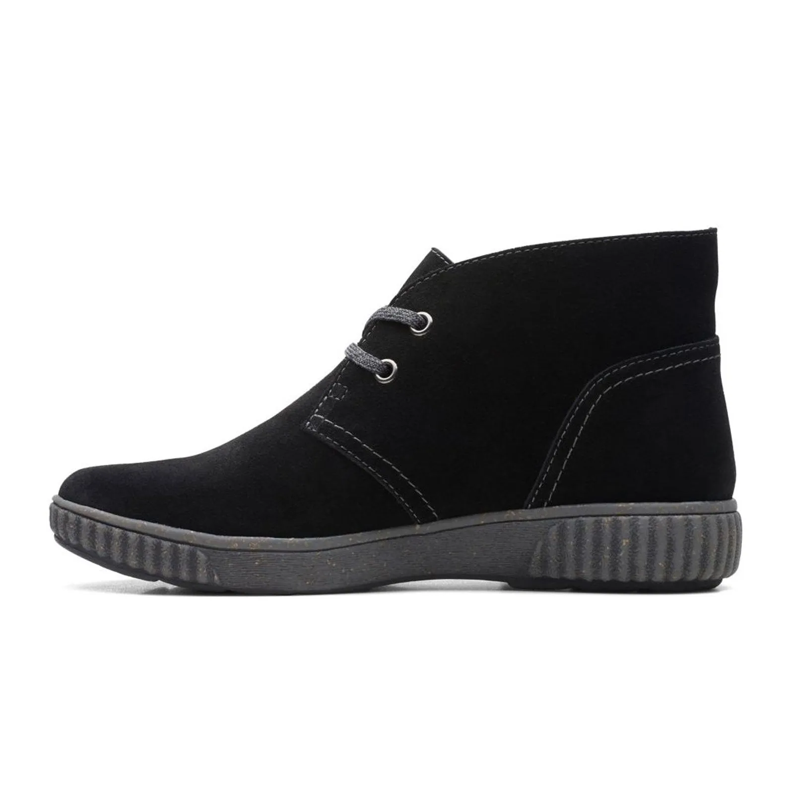 Clarks Magnolia Charm Ankle Boot (Women) - Black Suede