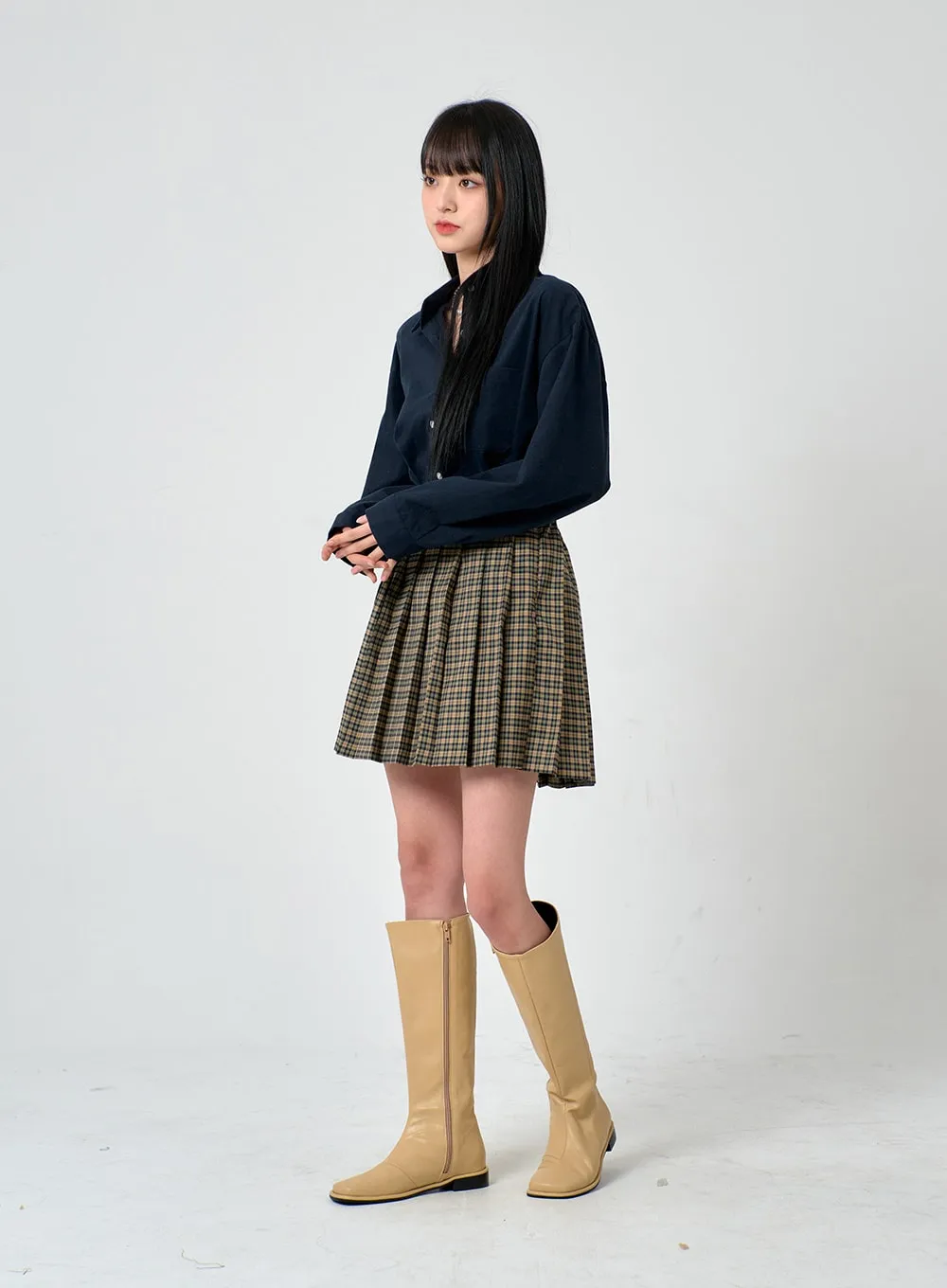 Daily Square Toe Long Boots OD01