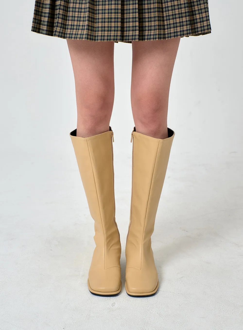 Daily Square Toe Long Boots OD01