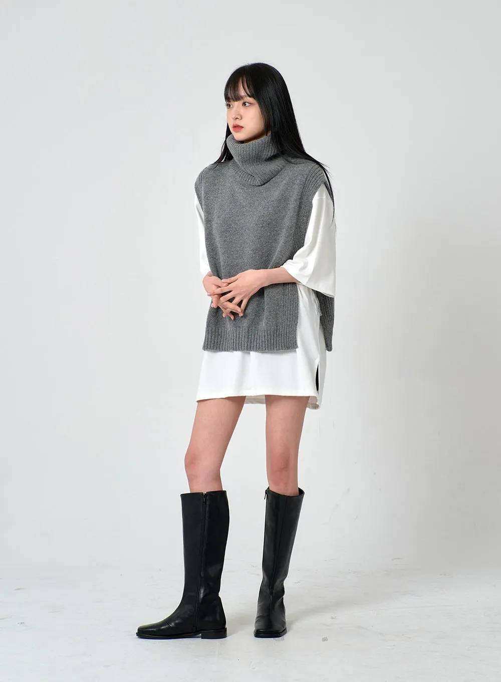 Daily Square Toe Long Boots OD01