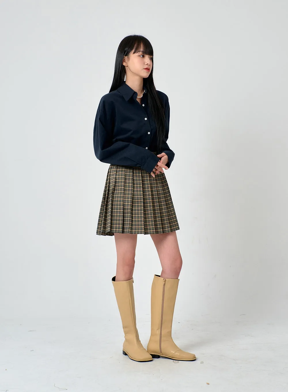 Daily Square Toe Long Boots OD01