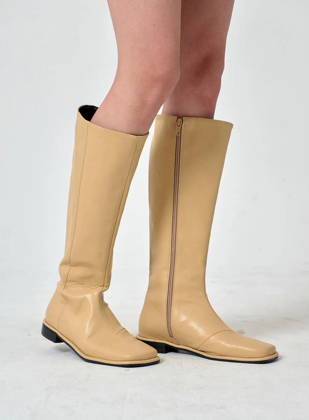 Daily Square Toe Long Boots OD01