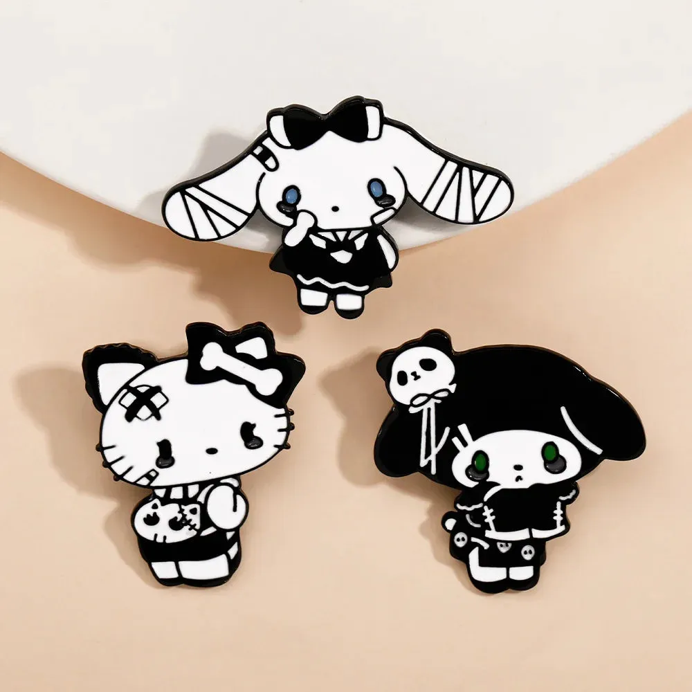 Enamel Pin - Dark Hello Kitty