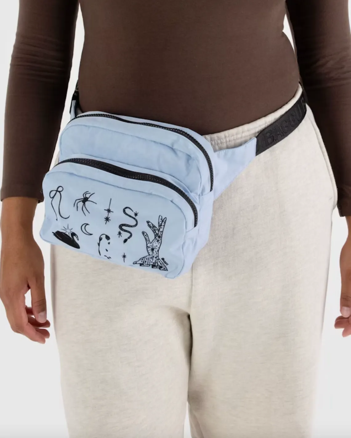 Fanny Pack in Embroidered Ballet Icons