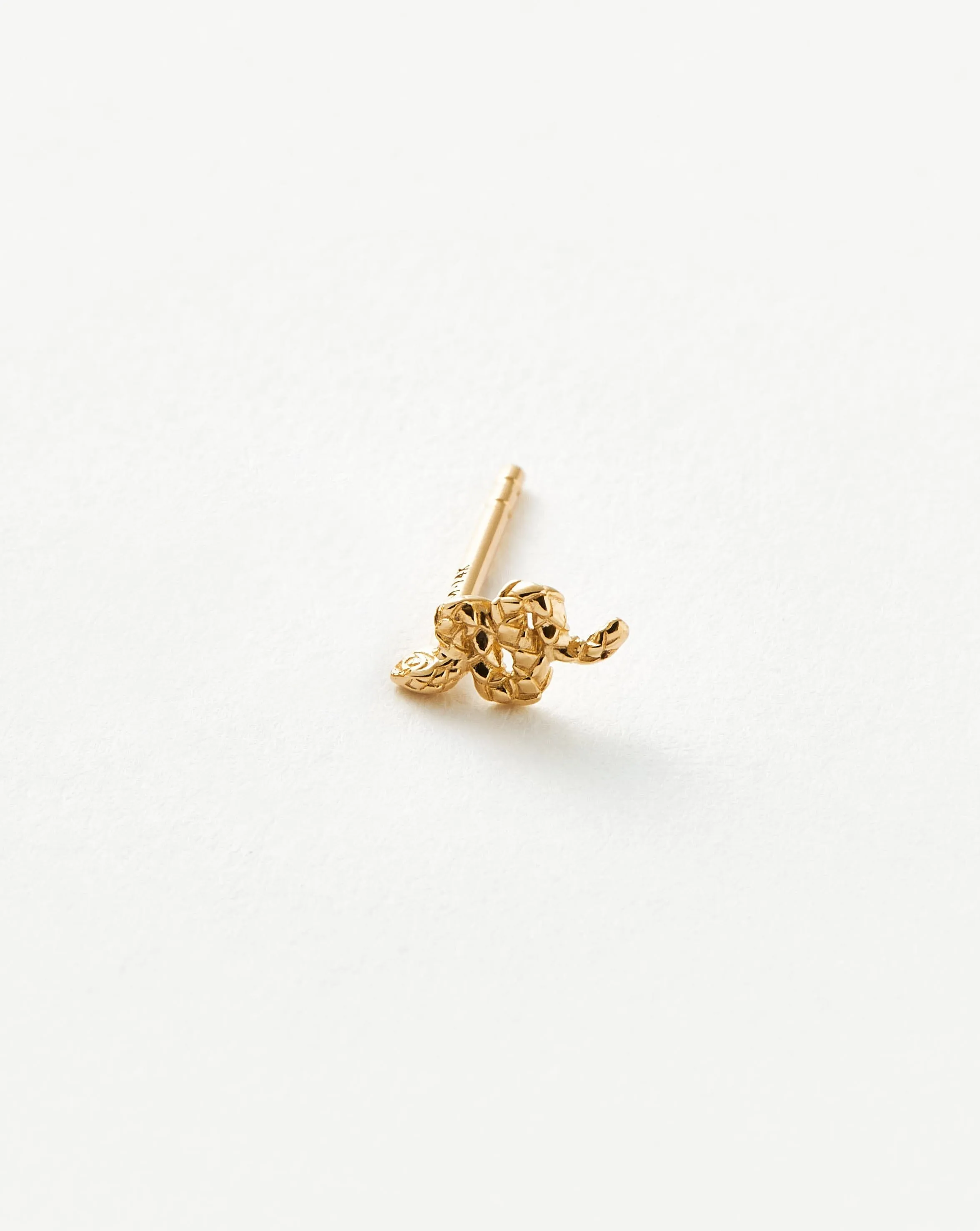 Fine Snake Single Stud Earring