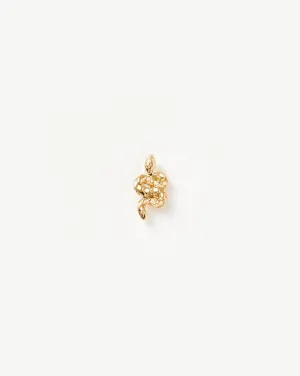 Fine Snake Single Stud Earring