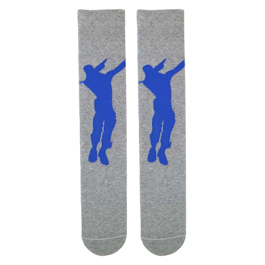 Fortnite Dabbing Dancer Grey Boys/Men's Socks Sizes 9 UK Kids to 11 Adults