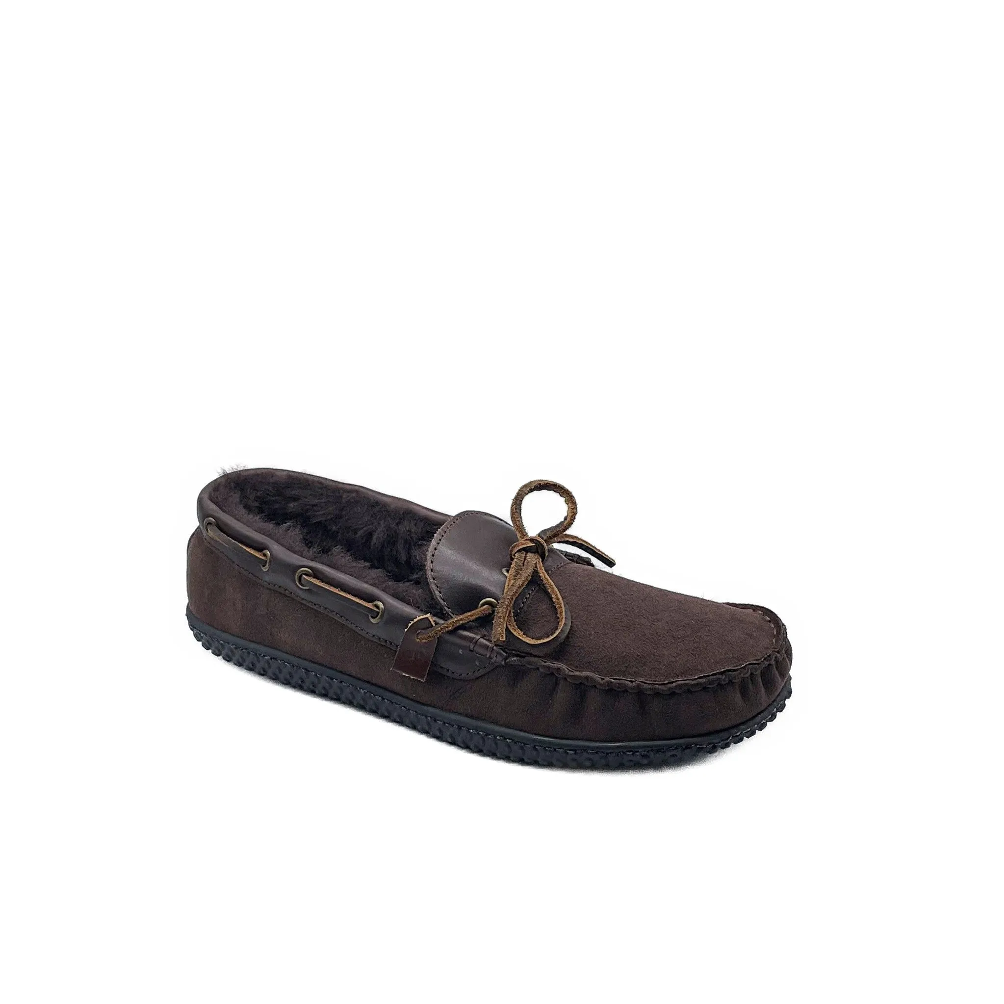 In Stock Men’s Hearth ESQ Slipper: Chocolate Brown