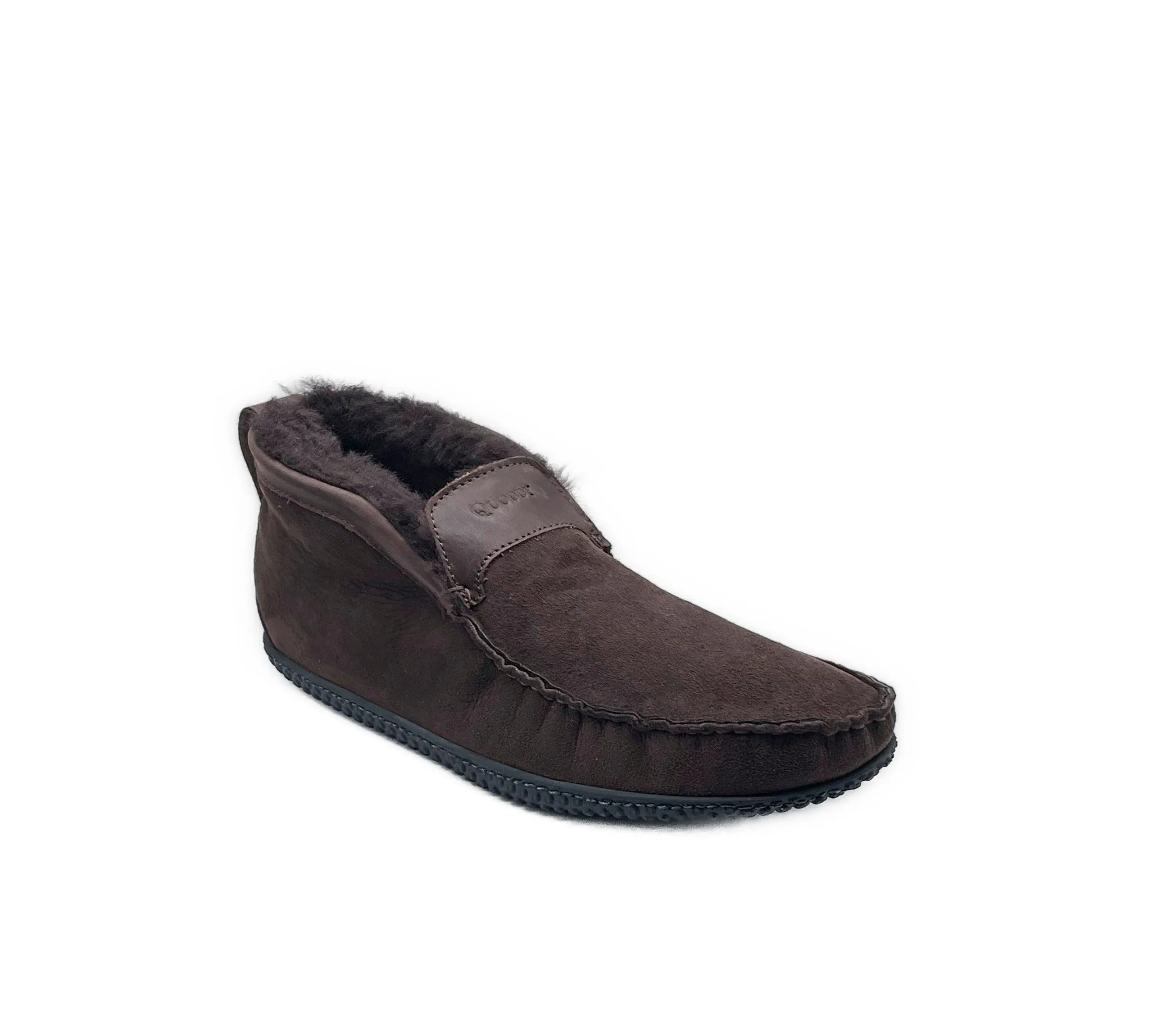 In Stock Men’s Quad ESQ Slipper: Chocolate Brown