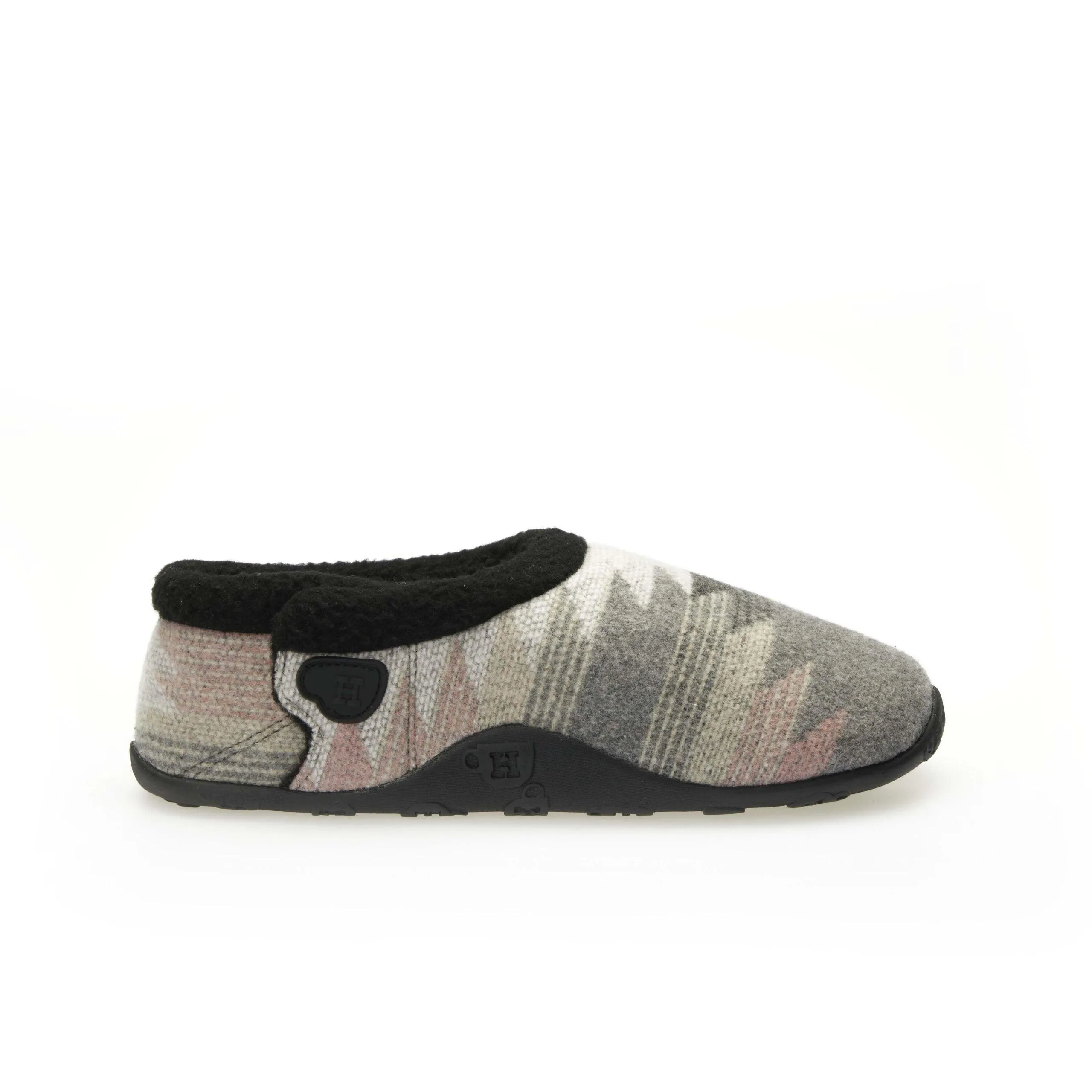 Kay - Grey Pink Aztec Women's Slippers