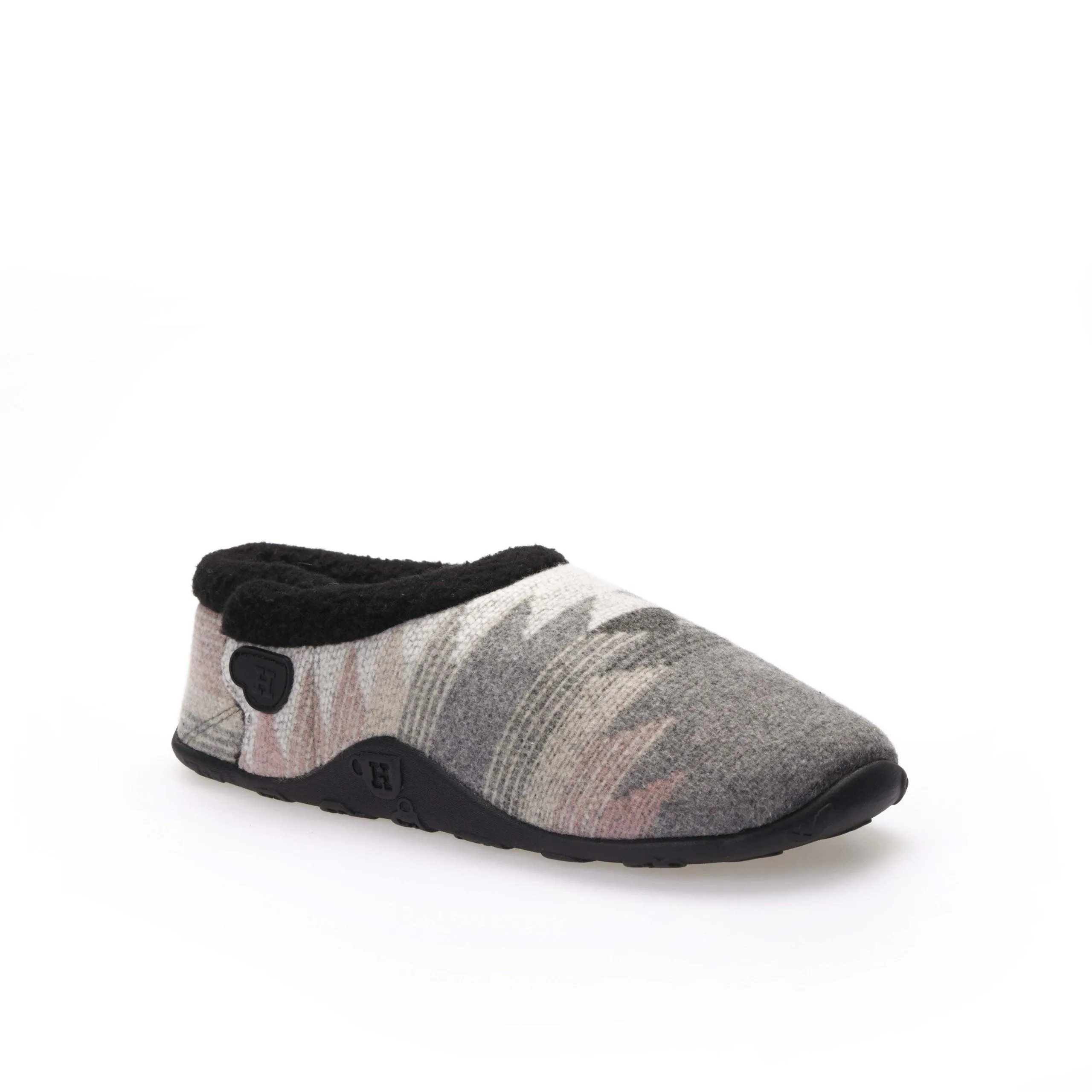 Kay - Grey Pink Aztec Women's Slippers