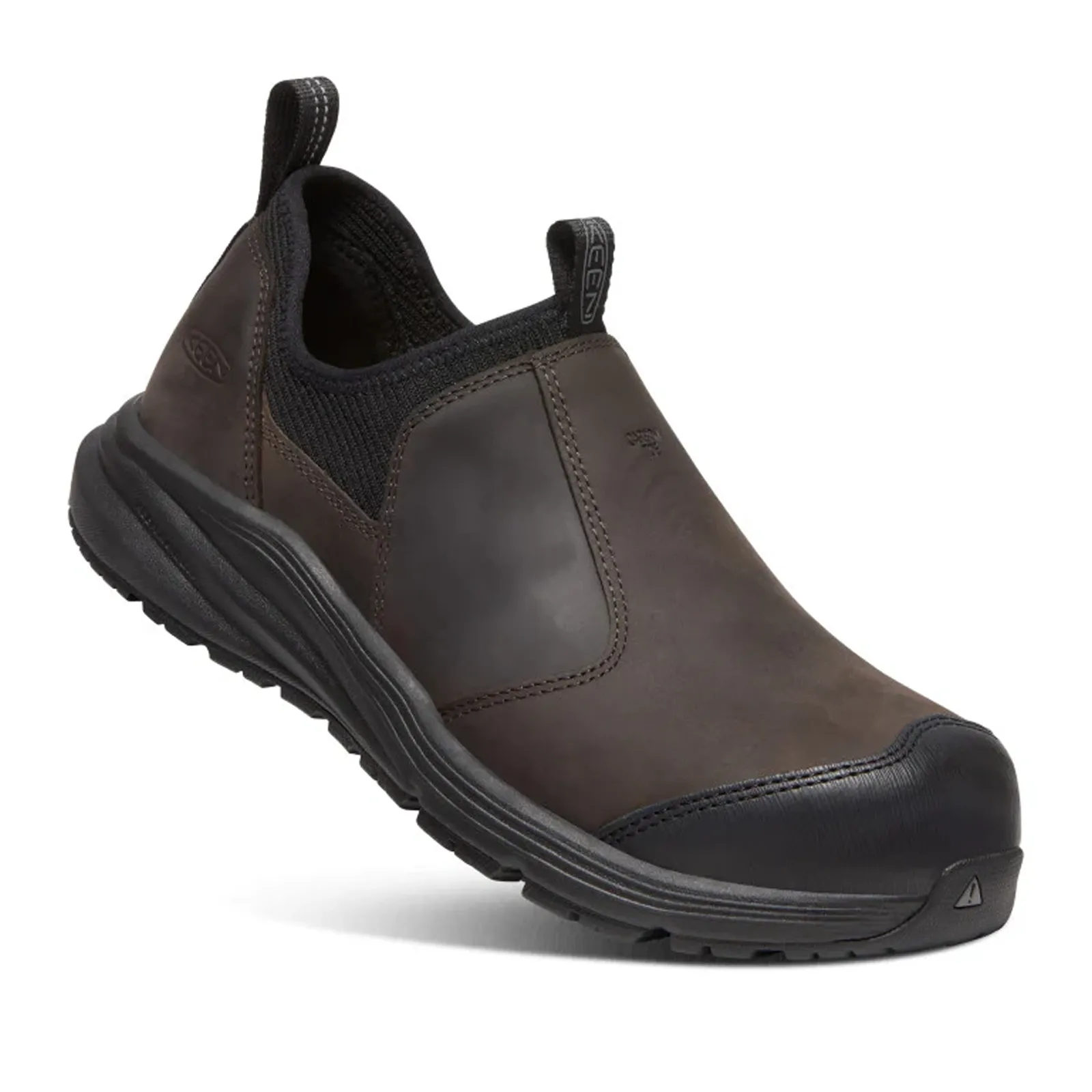 Keen Utility Vista Energy  Shift ESD Carbon Fiber Toe Slip On Work Shoe (Men) - Coffee Bean/Black