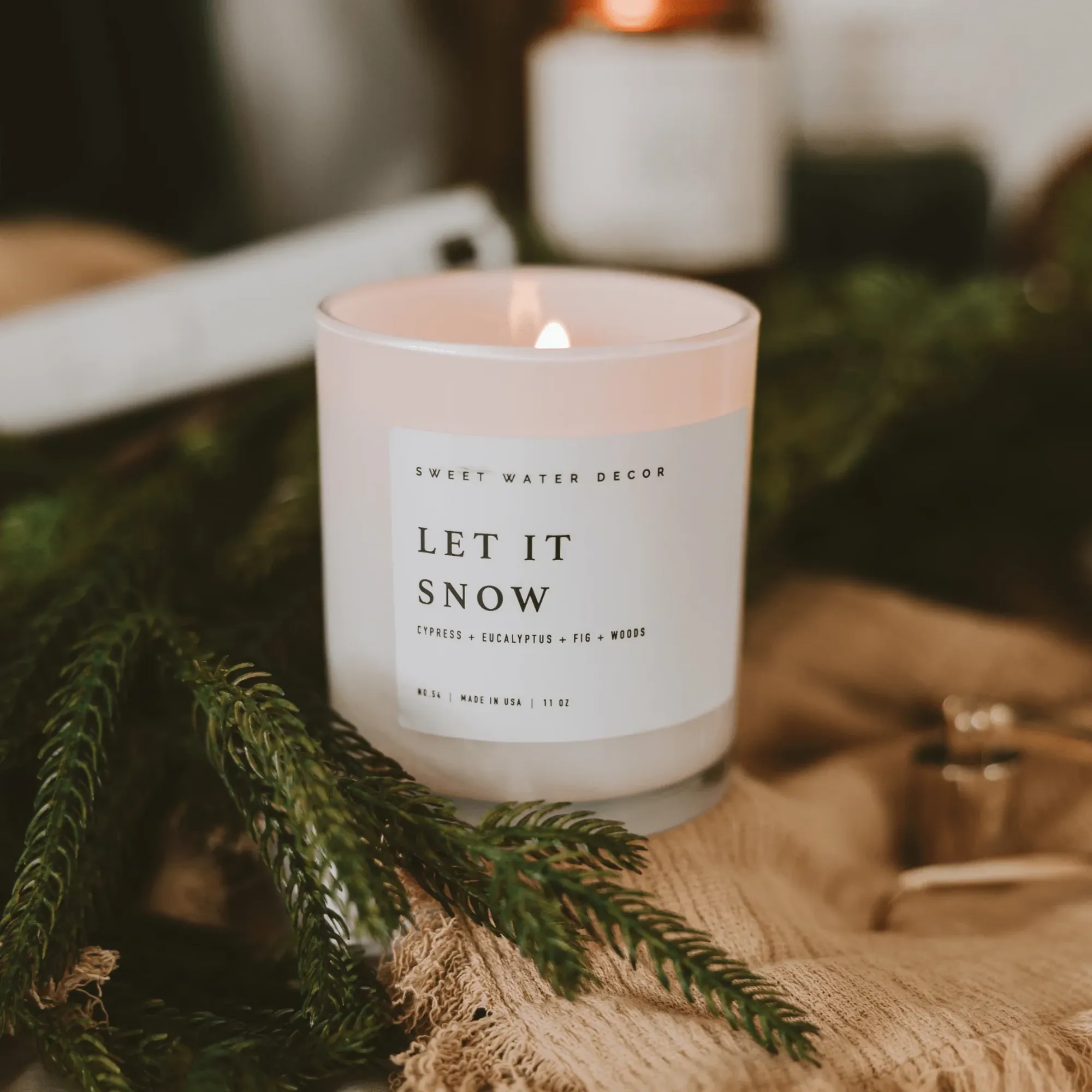 Let it Snow Candle