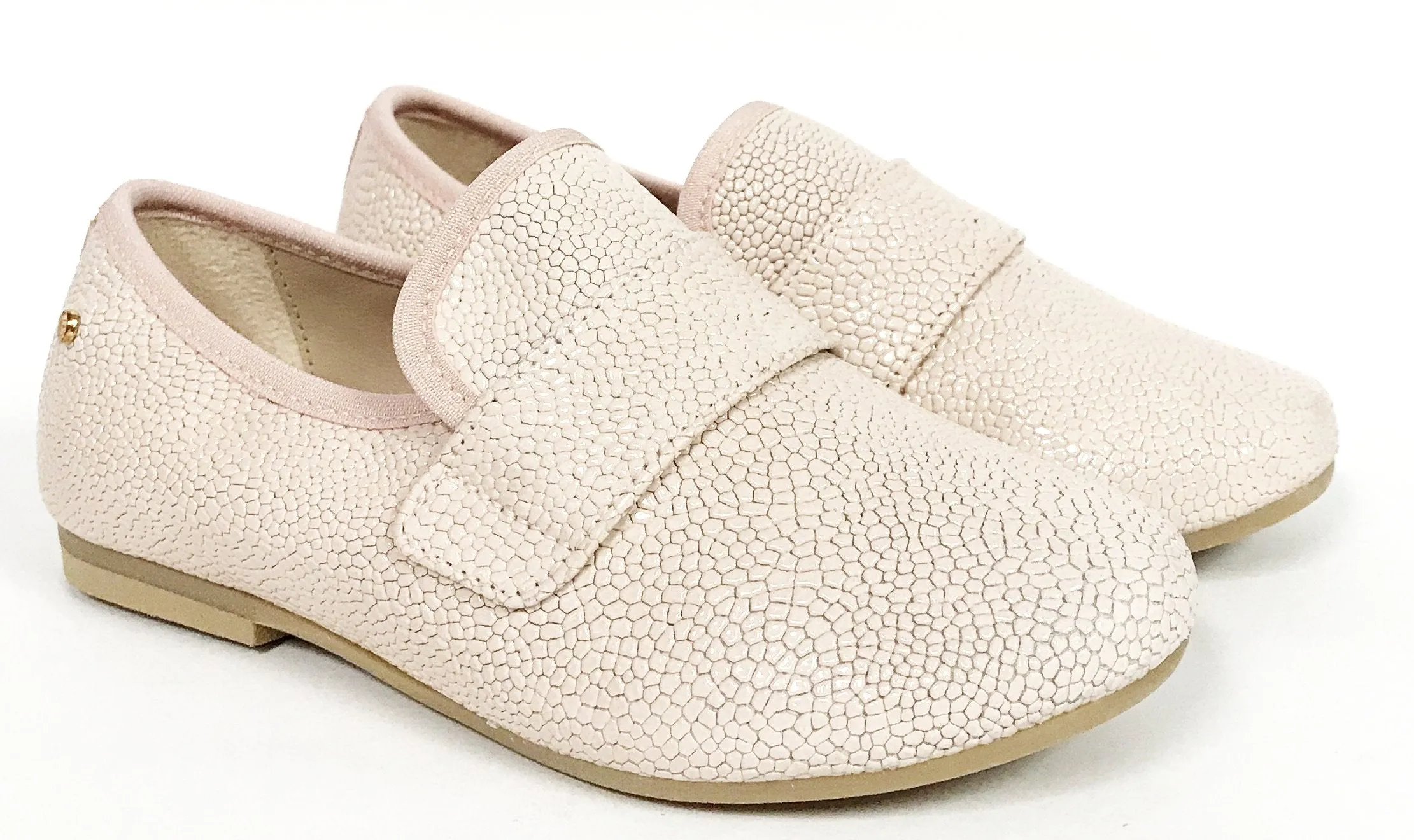 Manuela Pink Pebbled Smoking Slipper