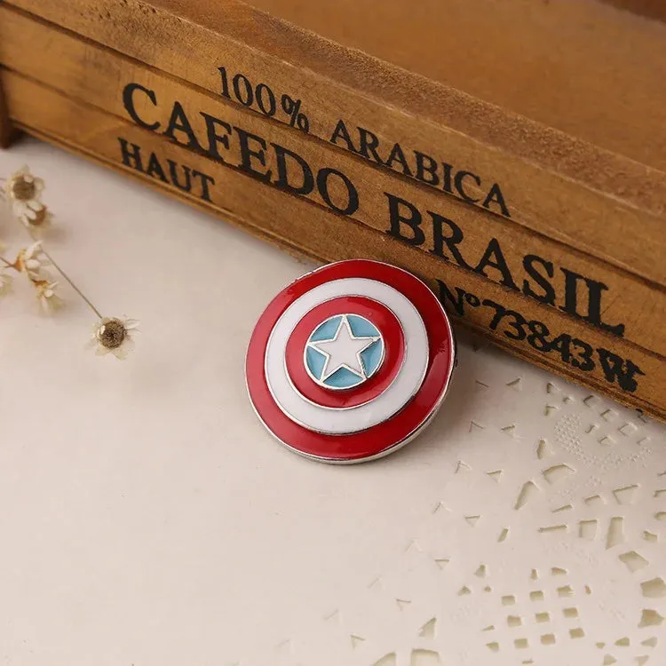 Marvel Captain America Shield Enamel Pin