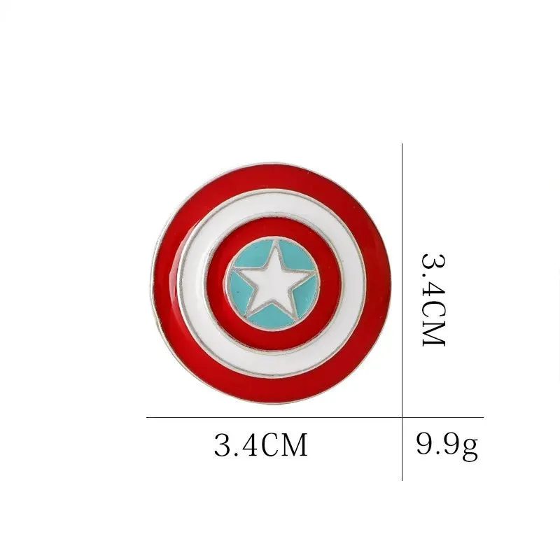 Marvel Captain America Shield Enamel Pin