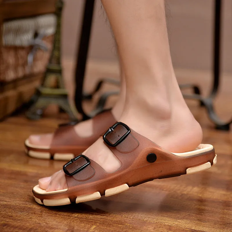 Men's Summer Slippers with Side Buckles