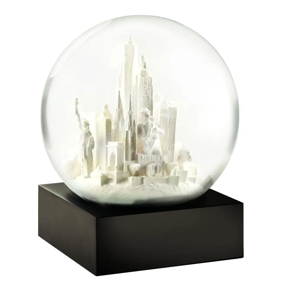 NYC White Snow Globe