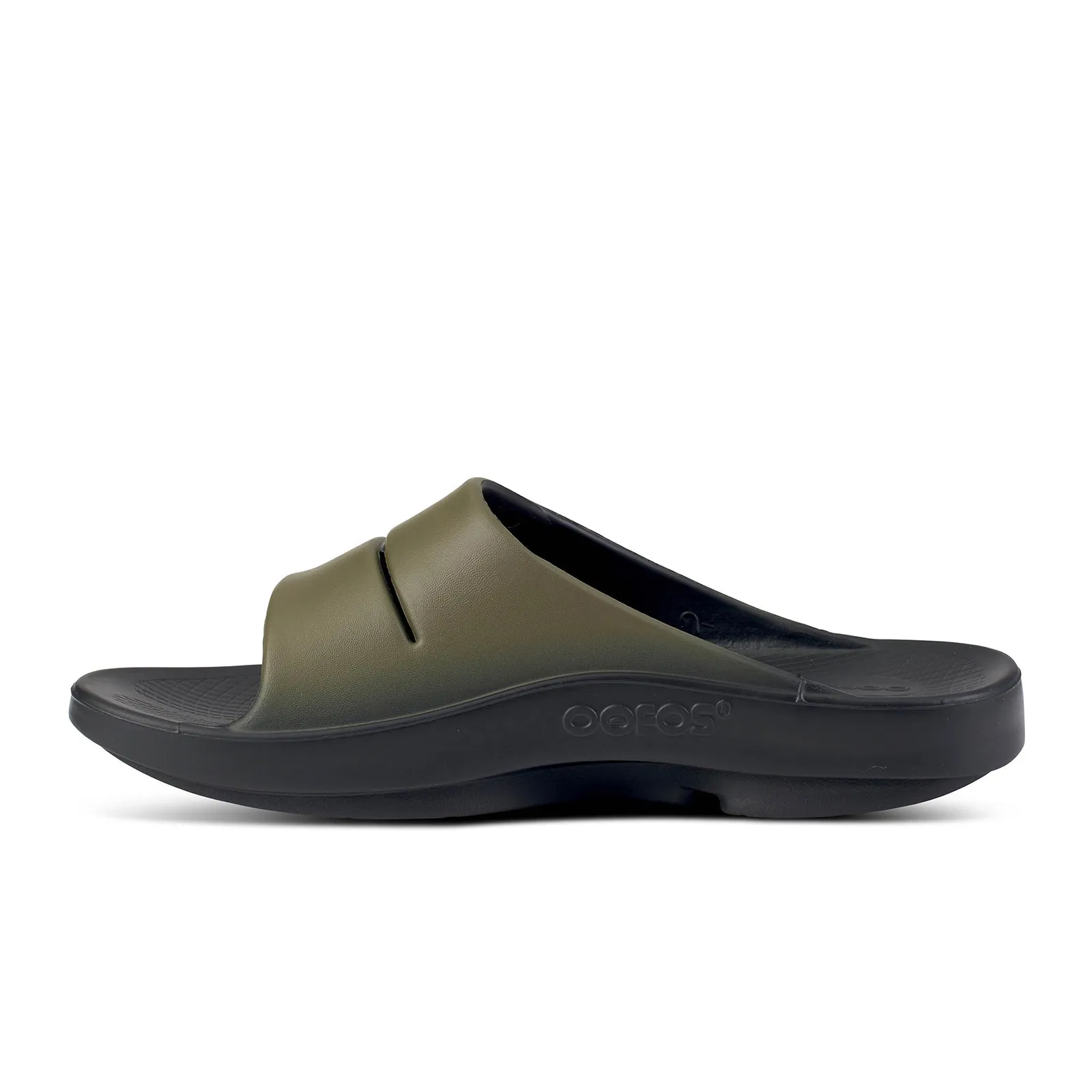 Oofos OOahh Sport Slide Sandal (Unisex) - Tactical Green