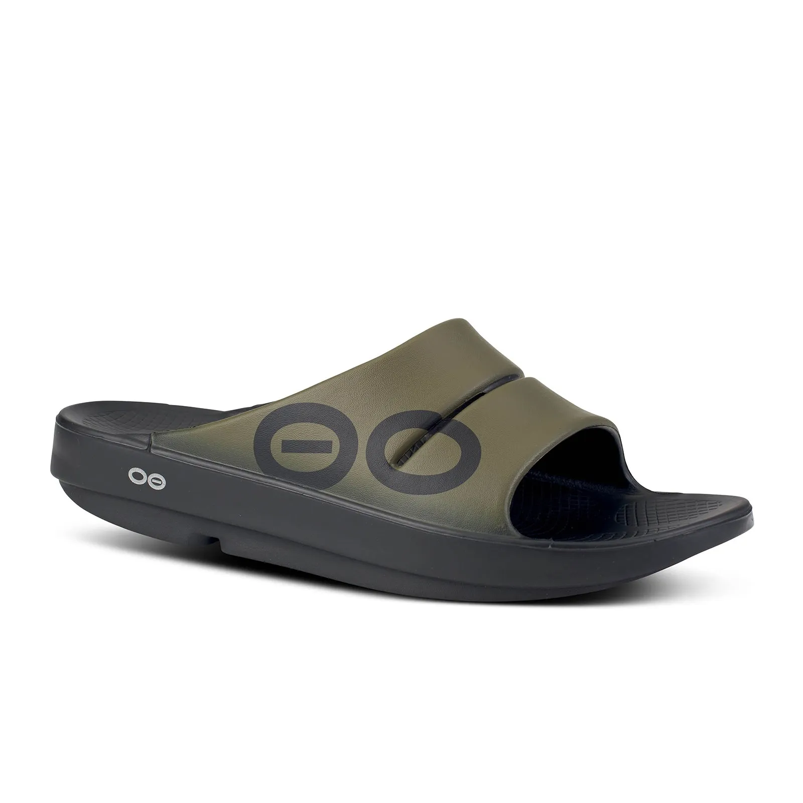 Oofos OOahh Sport Slide Sandal (Unisex) - Tactical Green