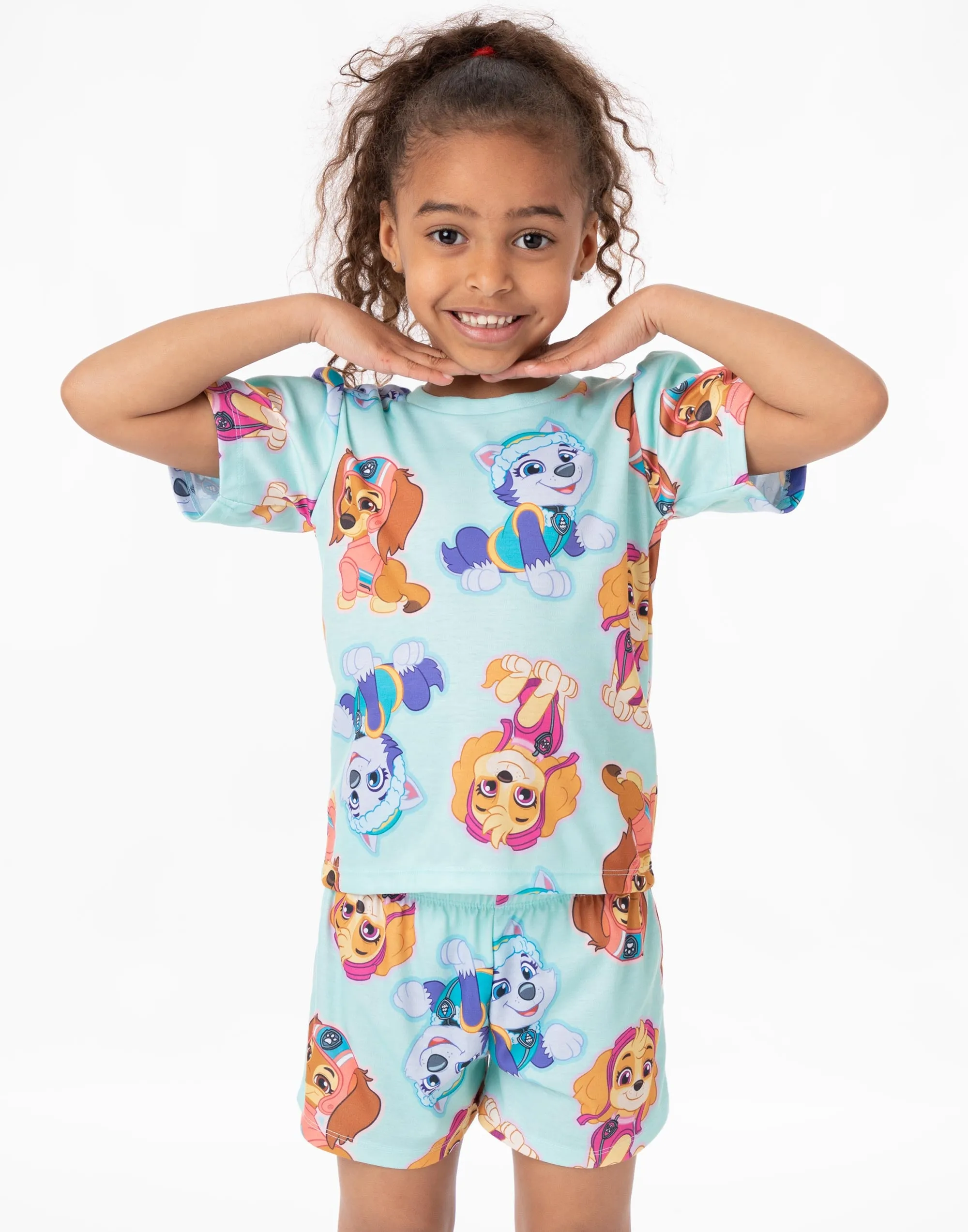 PAW Patrol Girls 2 Pack T-Shirt And Shorts Pyjamas