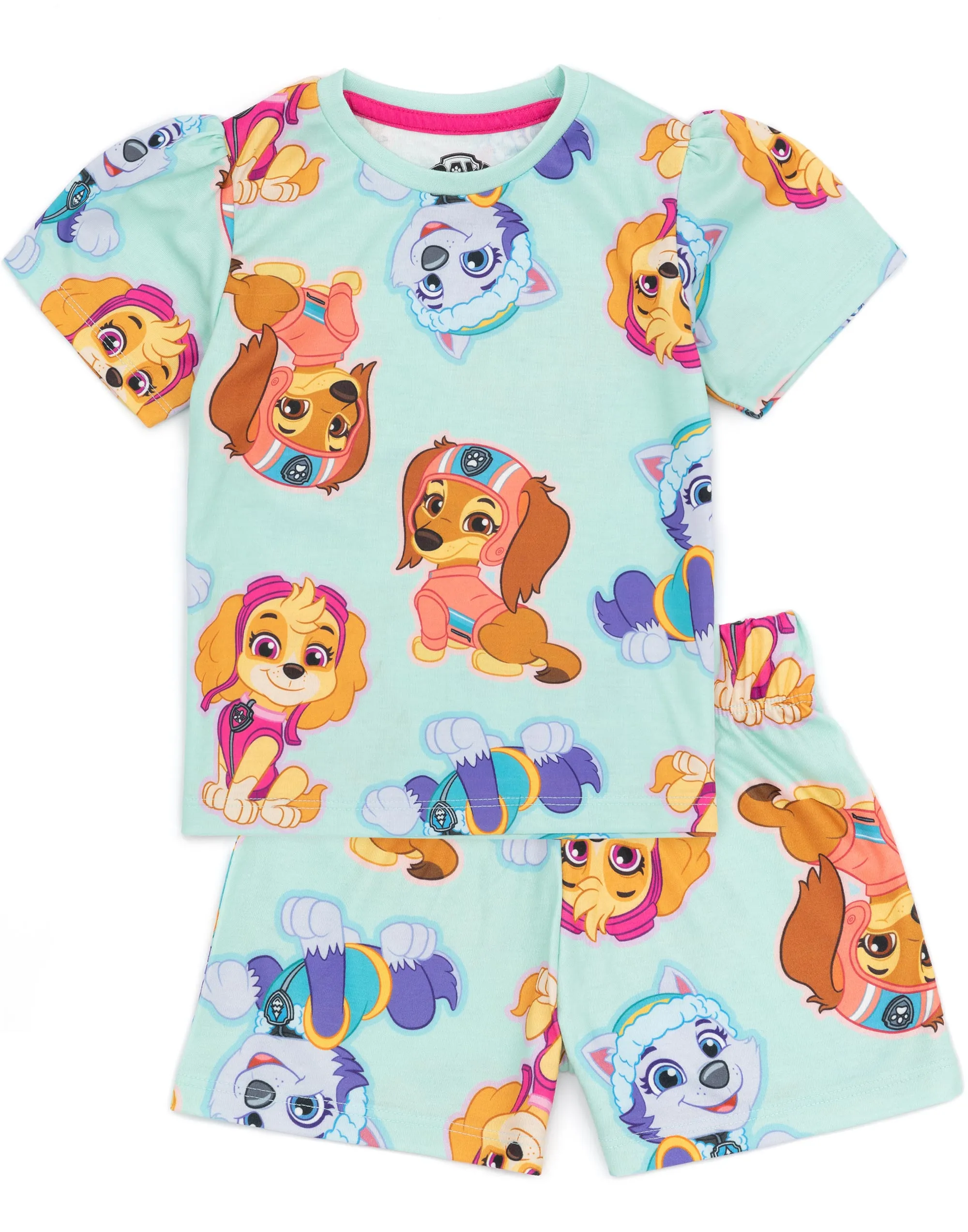 PAW Patrol Girls 2 Pack T-Shirt And Shorts Pyjamas