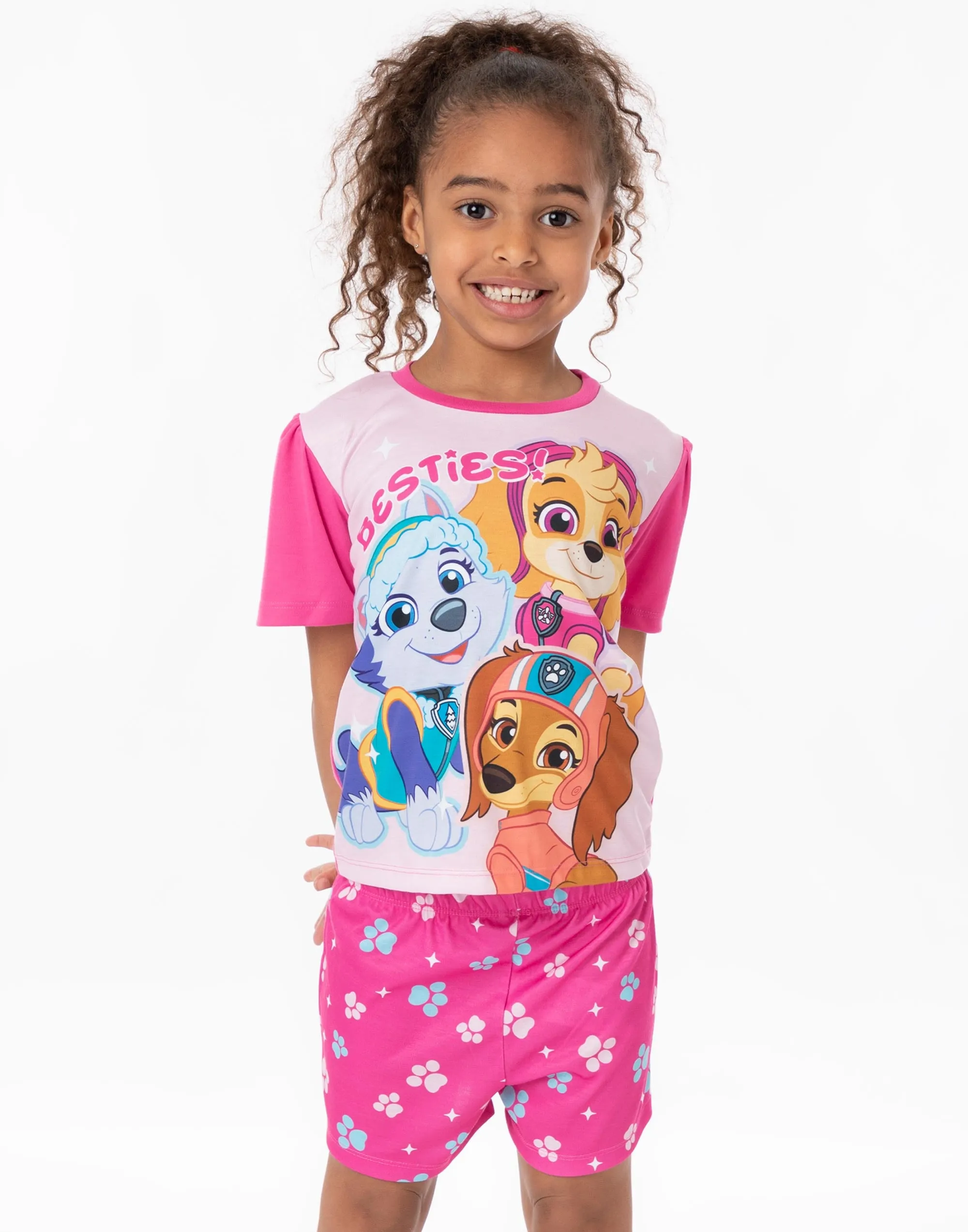 PAW Patrol Girls 2 Pack T-Shirt And Shorts Pyjamas