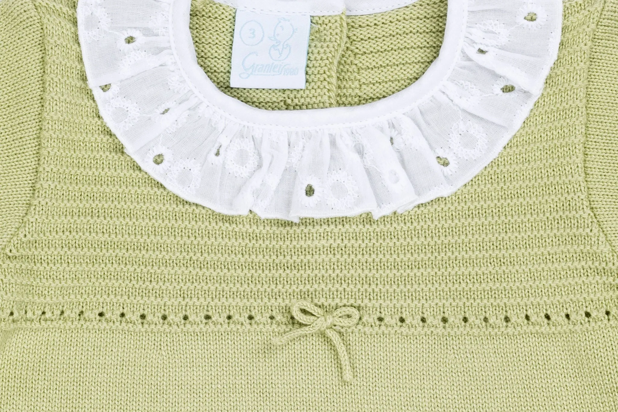 Pistachio Knit Baby Romper