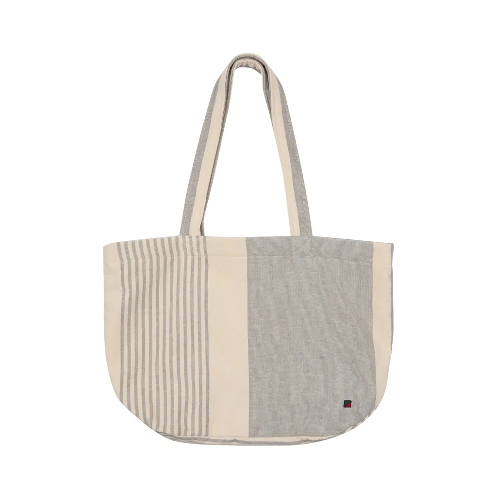 Rie Beach Bag - Navy Stripe