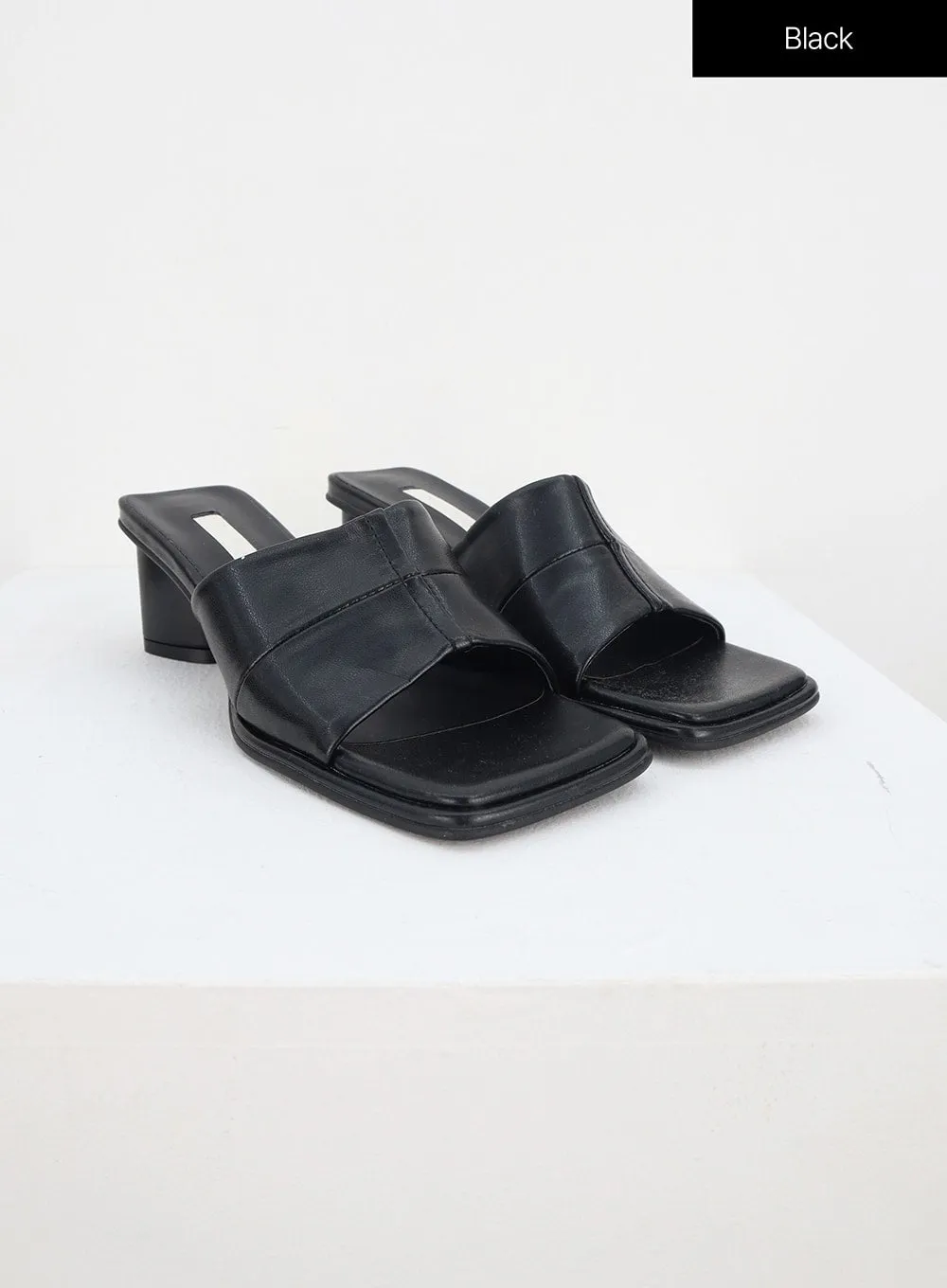 Square Open Toe Mules IY331