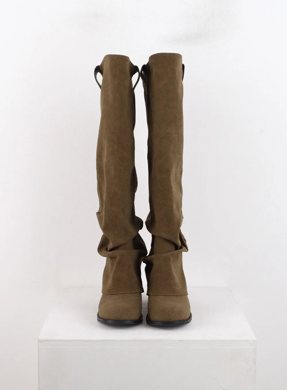 Suede Gaiter Boots CD308