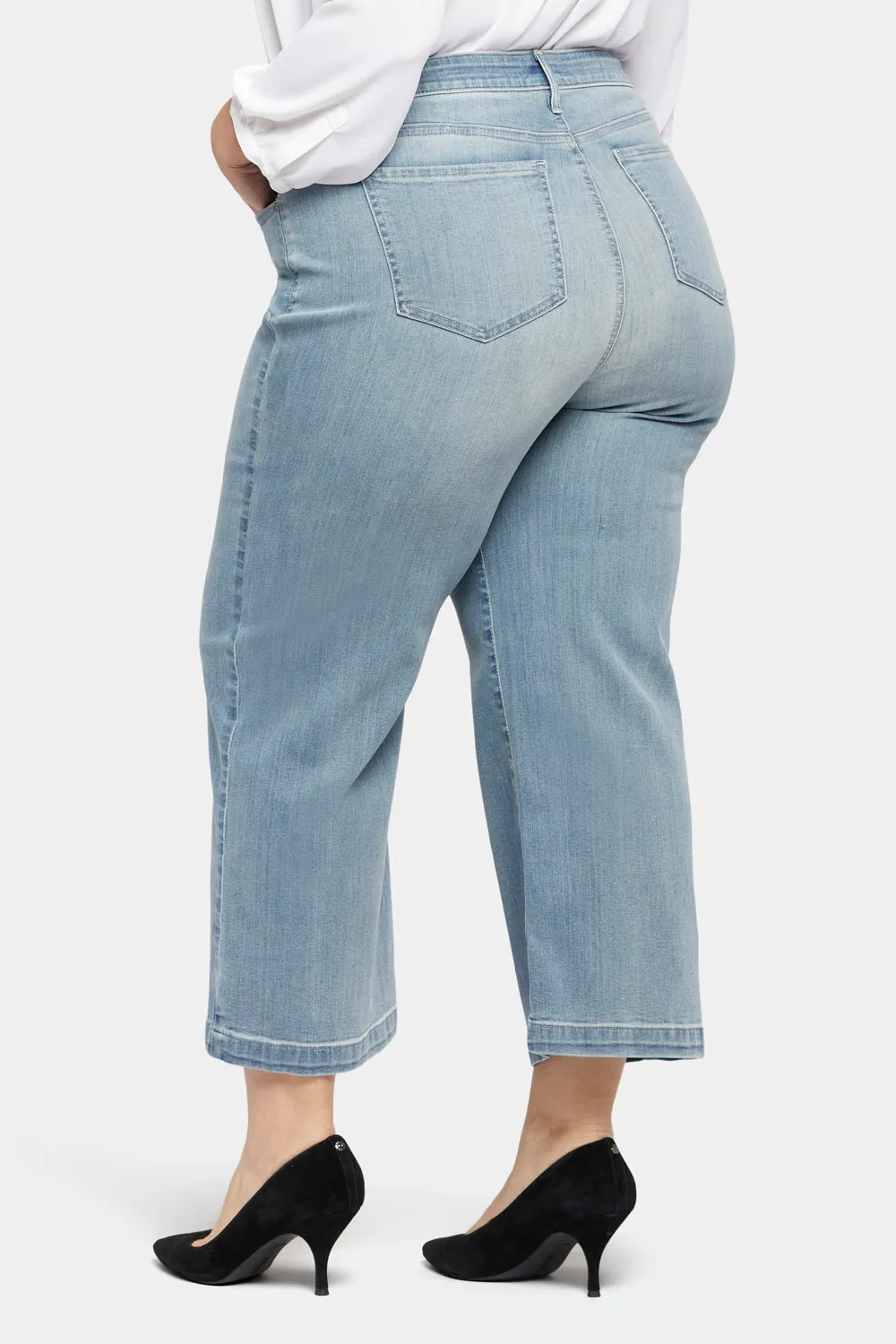 Teresa Wide Leg Ankle Jeans In Plus Size - Thistle Falls