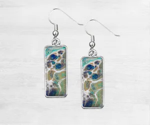 Tidal Treasures Rectangle Earrings | Handmade Earrings